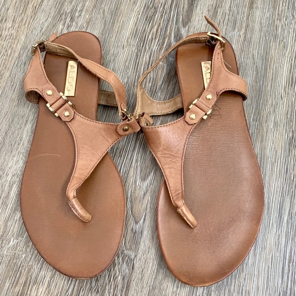 aldo tan sandals